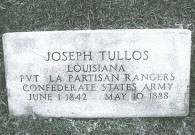 Joseph Tullos Grave Stone