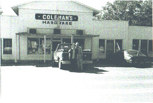 Front Of Coleman’s Hardware Store